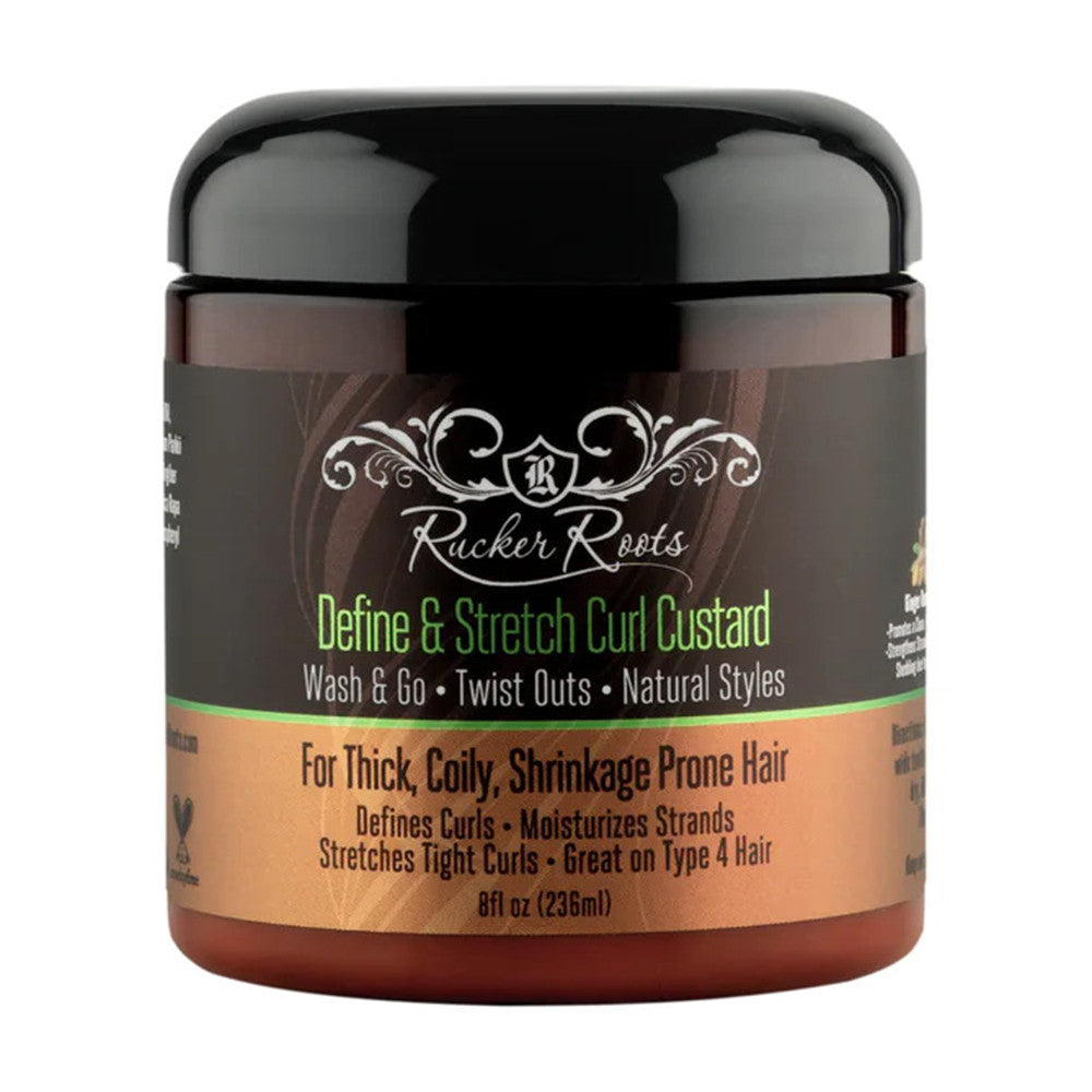 Rucker Roots Define and Stretch Curl Custard Cream, 8 Oz